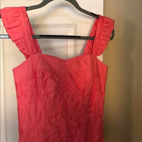 Lily Pulitzer size 0 coral pink dress - Picture 2 of 6